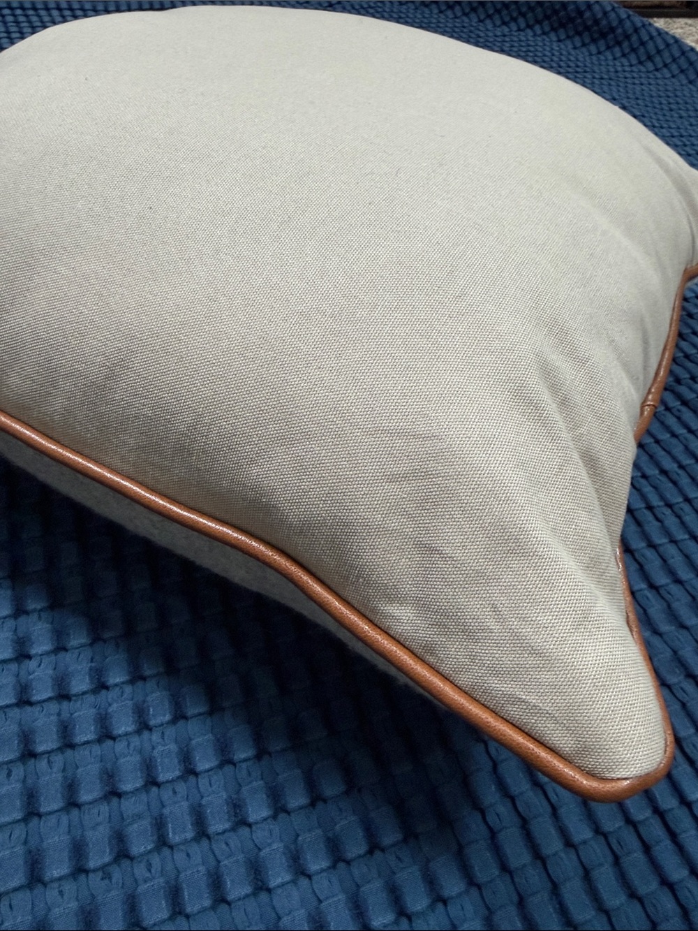 Cottagecore Pheasant Embroidered Cabincore Pillow Decor Gray Brown - Picture 10 of 13